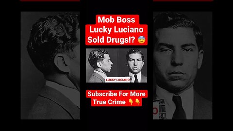 Mob Boss Lucky Luciano Sold Drugs!? 😨 #crime #drugsmuggler #drugs #420 #party #luckyluciano