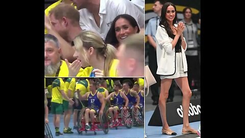 Raise your hands in the heir! Beaming Harry and Meghan bring the party to Invictus Games as Duke and