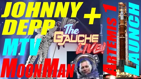 JOHNNY DEPP MTV MOON MAN + ARTEMIS 1 LAUNCH - LIVE!