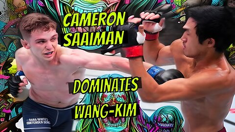 UFC | Every STRIKE Cameron Saaiman LANDED on Dana Whites | Saaiman Vs Wang-Kim | UFC
