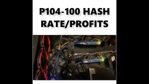 P-104's Hashrate and Profits