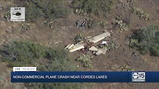 Plane crash near Cordes Lakes Monday