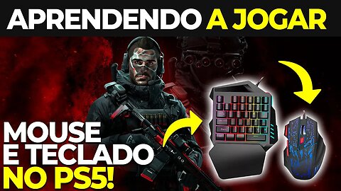 APRENDENDO A JOGAR DE MOUSE E TECLADO NO PS5 #callofduty #modernwarfare2 #mw2