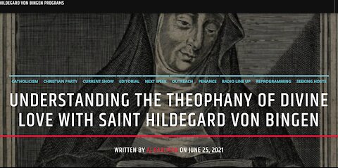 On The Theophany Of Divine Love With Saint Hildegard Von Bingen