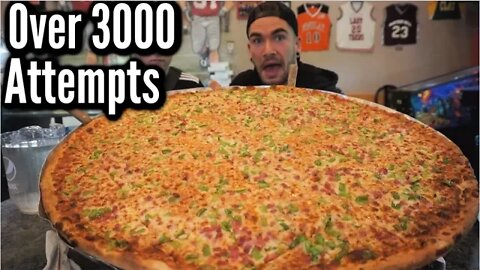 $100 GIANT PIZZA CHALLENGE | King Kong Pizza in Sandusky Ohio | Man Vs Food