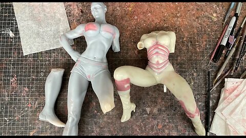 VinceVellCUSTOMS Live Stream -Lola Bunny & Seven of Nine work