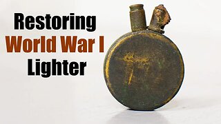 Restoration World War I Lighter. Antique soldier Lighter