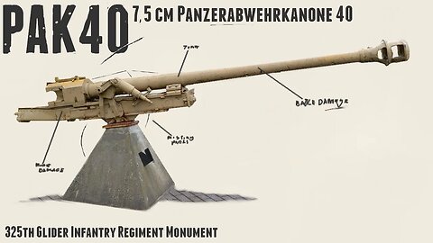 Pak40 Wreck - Walkaround - 325th Glider Infantry Regiment Monument Manhay.