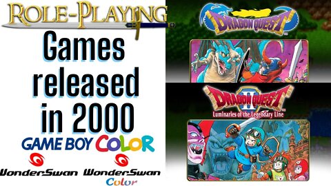 Year 2000 released Role Playing Games for Gameboy Color