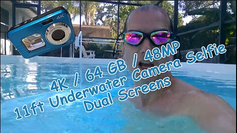 Underwater Camera 4K Video 48MP Foto WDC901, Waterproof, Dual Screens - Full Review