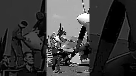 (6 de maio de 1944, Hucclecote.) Hawker Tempest Mark.