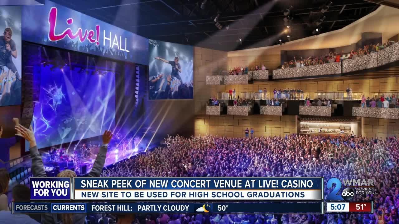 Sneak peak of new concert venue at Live! Casino
