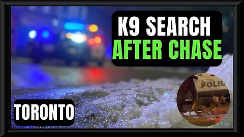 🍁🚔🎥 Cops Hunt For Evidence With K9 After Foot Chase In Toronto 2023