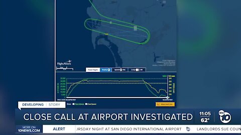 Close call at airport investigated