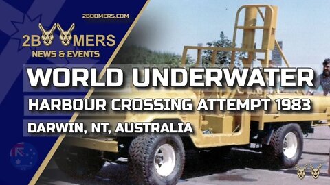 WORLD UNDERWATER HARBOUR CROSSING ATTEMPT 1983 DARWIN AUSTRALIA