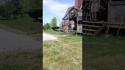 Moving the Titan ⚡️ Trap Bar off the Deck at the Farm 🌳 🚜