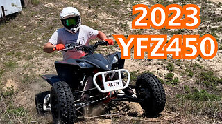 2023 Yamaha YFZ450R Test and Tune Track run