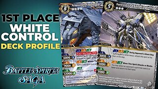 TOOK FIRST PLACE IN FIRST BSS LOCALS!! White Purple Control Deck Profile | Battle Spirits Saga