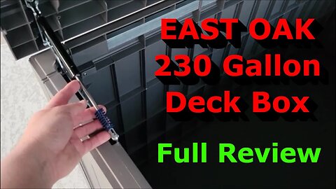 EAST OAK 230 Gallon Large Deck Box - Assemble and Full Review
