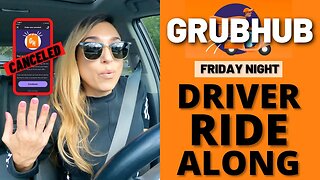 GrubHub Driver Ride Along Food Delivery | Food Order Cancelled | Part 2