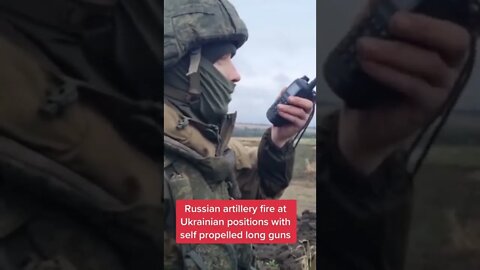Russian artillery attacks the positions of the Ukrainian army.