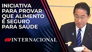 Após restrições da China, premiê japonês posta vídeo comendo peixe de Fukushima | JP INTERNACIONAL