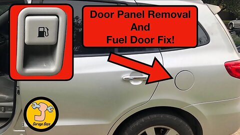 Hyundai Santa Fe Fuel Door Fix And Door Panel Removal