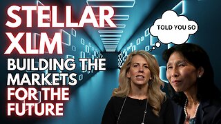 STELLAR XLM WILL PLAY A MASSIVE ROLE IN THE FUTURE FINANCIAL INFRASTRUCTURE