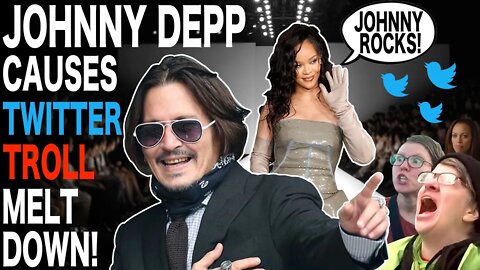 Johnny Depp and Rhianna Fashion Show create Twitter MELT DOWN!