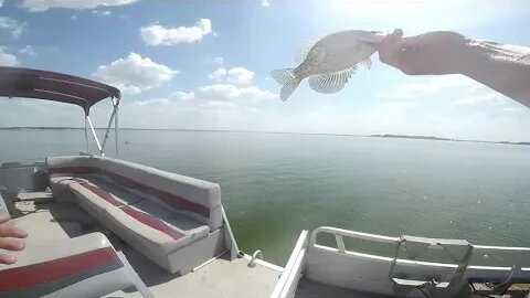 Deep water summer crappie, crappie fishing on jigs, catch clean and cook