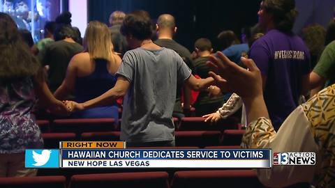 Hawaiian church dedicates service to victims