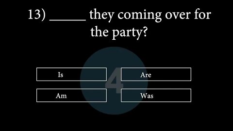 Present Continuous Grammar Quiz