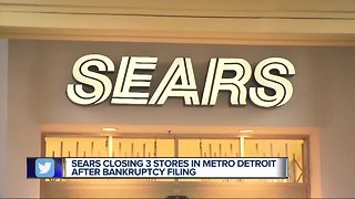 Four Sears, Kmart stores in Michigan closing after bankruptcy filing