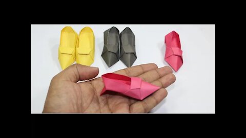 Shoes made of paper | How to make Shoes with paper? Easy paper craft