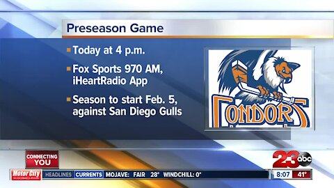 Condors kick off preseason Sunday afternoon