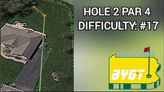 Hole 2 Par 4 | 2024 Backyard Masters | BYGT (Back-Yard Golf Tour)