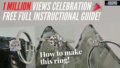 How to Convert a Plain Band into a 4 Claw Single Stone Ring!