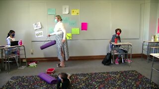 School creates remote learning room for employees children