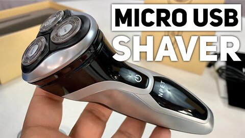 Micro USB Electric Shaver by NPET Unboxing