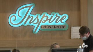 Salon and day spa operating at 100% and following CDC guidelines