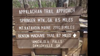 1. Appalachian trail 2022 thru-hike, Capialola to Woody Gap