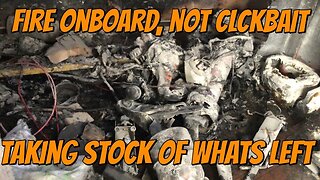 S02E04 Doghouse cushions and Fire onboard! #boat #boatrenovation #diy #restoration #fire