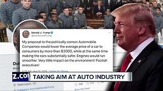 Trump tweets about automakers