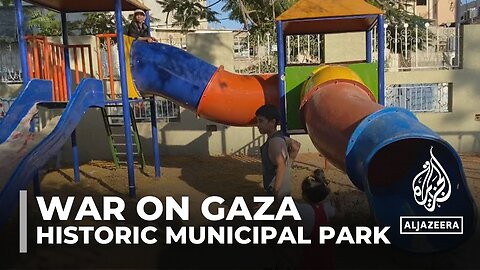 Gaza park stands as a symbol of resilience amid ongoing Israeli strikes