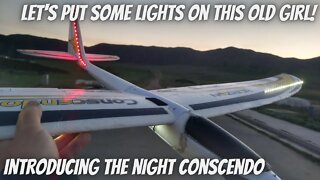 Flying the Eflite Conscendo with Lights!