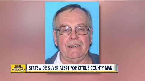 SILVER ALERT issued for 76-year-old Dunnellon man