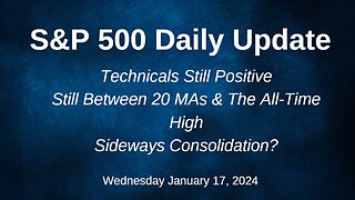 S&P 500 Daily Market Update for Wednesday January 17, 2024