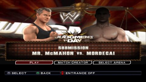 WWE SmackDown vs. Raw 2011 Mr. McMahon vs Mordecai