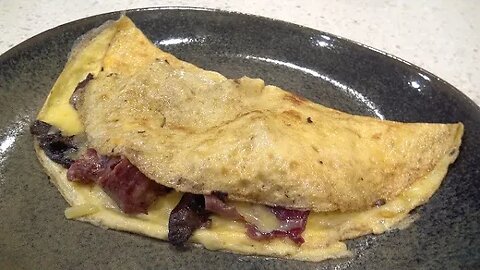 Prosciutto and Mushroom Omelette Recipe