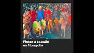 Fiesta ‘rave’ a caballo en Mongolia